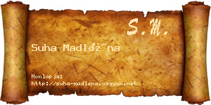 Suha Madléna névjegykártya